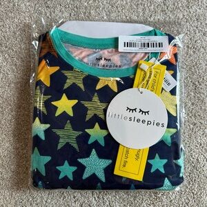 Little Sleepies Shades of Stars Two-Piece PJ Set, 4T - NIB